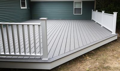 Redwood Deck Installation in Worcester, MA